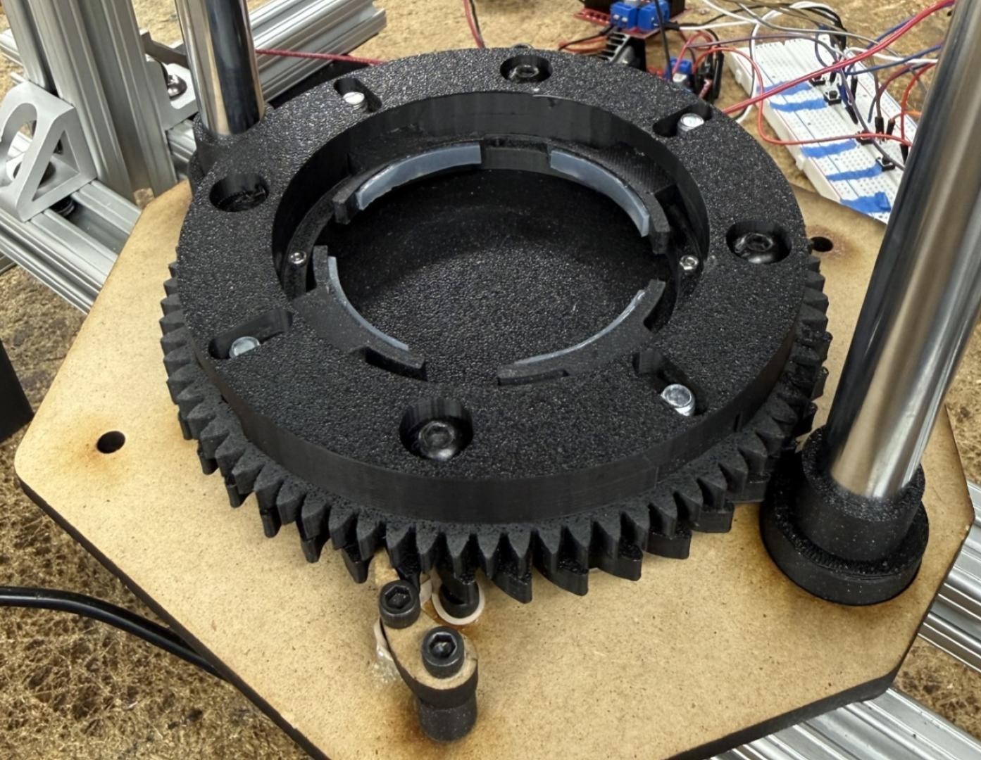 Final bottom clamp mechanism.