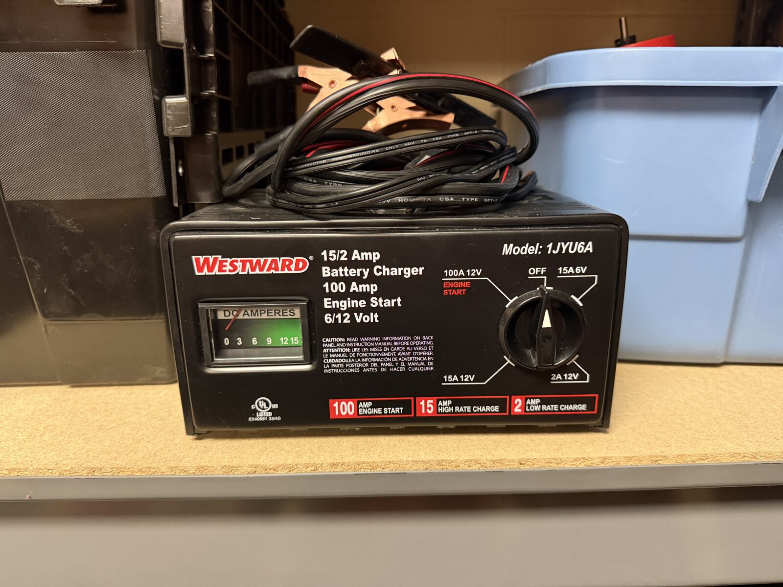 Battery Charger: There is a car battery charger located in 1234, please talk to a TA if you need to use it.